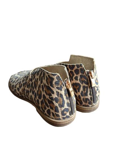 Mięciutkie saszki-sandały panterka skóra naturalna Exquisite 1222 julastyle