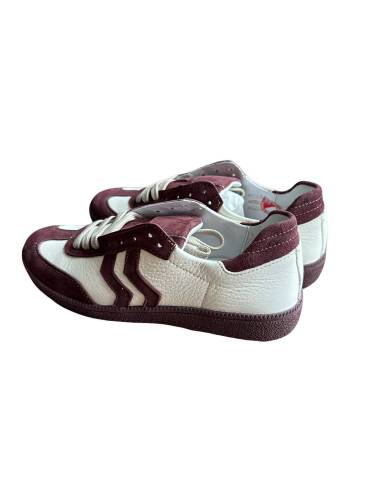 Adidasy damskie ecru białe bordowe skóra...