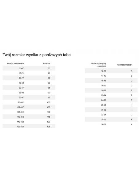 Biustonosz półusztywniany semi soft koralowy koronkowy Gaia 1292 Clementine