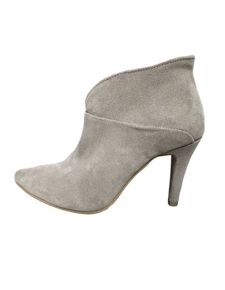 Botki skóra zamsz beż nude Di Primo 1061