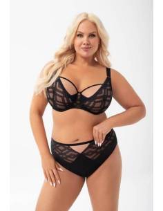 Gorsenia majtki brazyliany czarne ciemne tiul elegenackie... 2