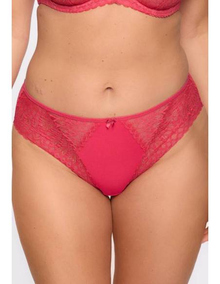 Figi damskie klasyczne koralowe koronkowe Gaia 1292 Clementine