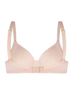 Biustonosz gładki beżowy cielisty prosty usztywniany... 2