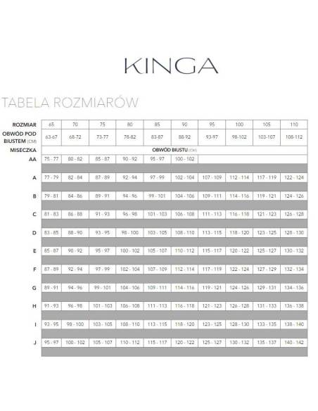 Biustonosz ECRU półusztywniany semi soft koronkowy tiul Kinga Luna 1098