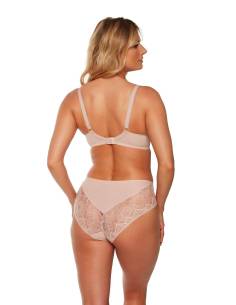 Biustonosz różowy semi soft półusztywniany koronkowy Gaia... 2