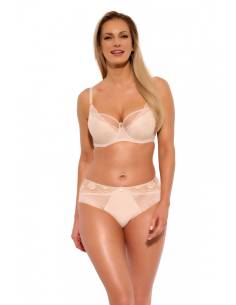 Figi klasyczne beżowe koronka tiul Gaia Astrid 1261 2