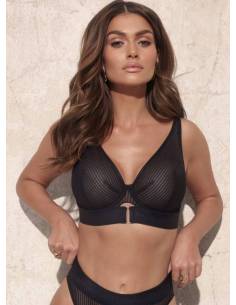 Biustonosz czarny miękki soft na fiszbinach stabilny... 2