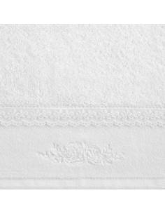 Ręcznik kąpielowy biały miękki chłonny bawełniany... 2