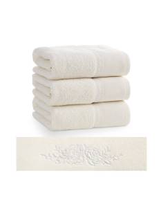 Ręcznik kąpielowy kremowy miękki chłonny bawełniany... 2