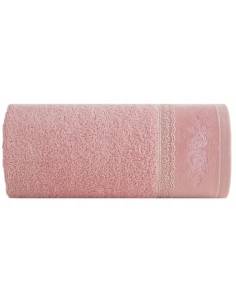 Ręcznik kąpielowy różowy miękki chłonny bawełniany... 2
