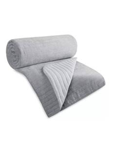 Narzuta dekoracyjna srebrna imitująca szenil Eurofirany... 2