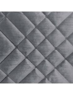 Narzuta dekoracyjna szara miękka welwet wzór Eurofirany Ria6 2