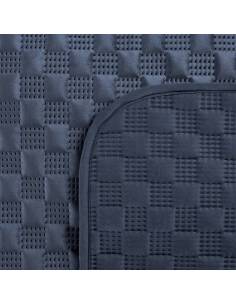 Narzuta dekoracyjna granatowa miękka welwet wzór... 2