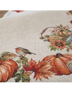 Bieżnik obrus gobelinowy z jesiennym motywem dyni i... 2