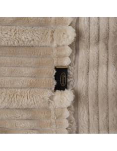 Koc Wytłaczany kremowy Na Prezent ciepły miś miękki... 2