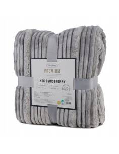 Koc Wytłaczany srebrny prezent ciepły miś miękki... 2