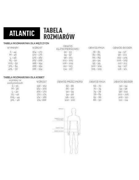 Piżama męska bordowa czarna długi rękaw i spodnie bawełniana Atlantic 389