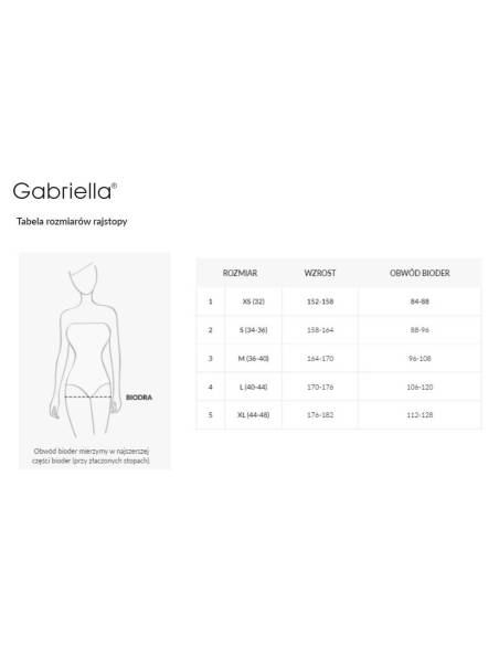 Rajstopy czarne z efektem beżu ciepłe 50 den Gabriella 1226 SECOND SKIN