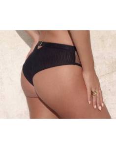 Figi klasyczne czarne z siateczki i koronki Kinga Bianca... 2