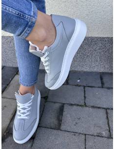 Trampki creepersy skóra lico szare N950 2