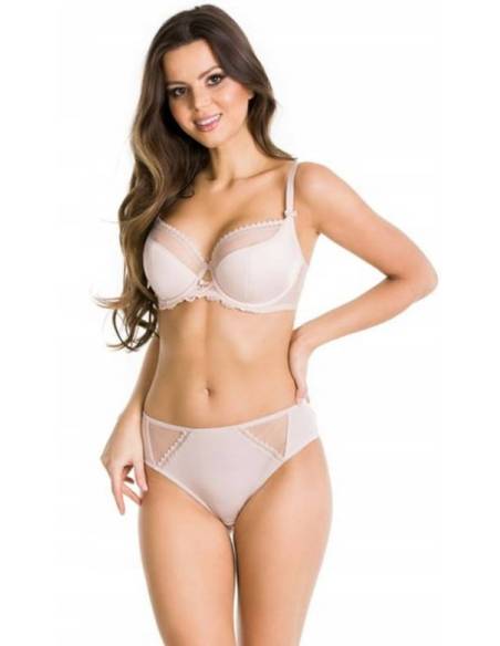 Biustonosz beżowy półusztywniany Mediolano 01105 semi soft Ciao