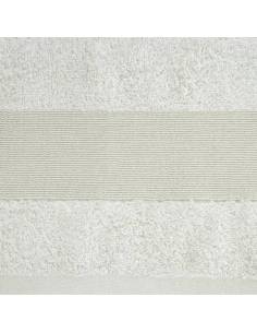 Ręcznik ecru kremowy jasny wytłaczany bawełna lurex 50x90... 2