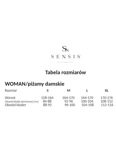 Piżama zielona paski wiskoza rozpinana krótki rękaw spodenki Sensis Simona