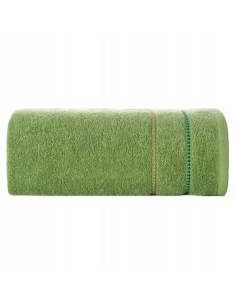 Ręcznik do rąk/kąpielowy zielony trawiasty bordiura...